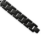 Stainless Steel Men's Black Plating Bracelet 8.5 Inches
